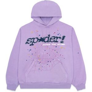 Sp5der hoodie açaí purple size large